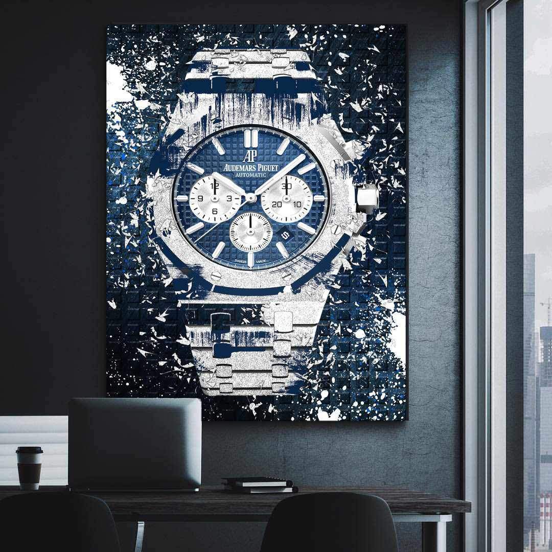 Audemars Piguet Royal Oak Chronograph Watch Poster Canvas Watch Art-COURAGEOUS CHRONOGRAPH-DEVICI