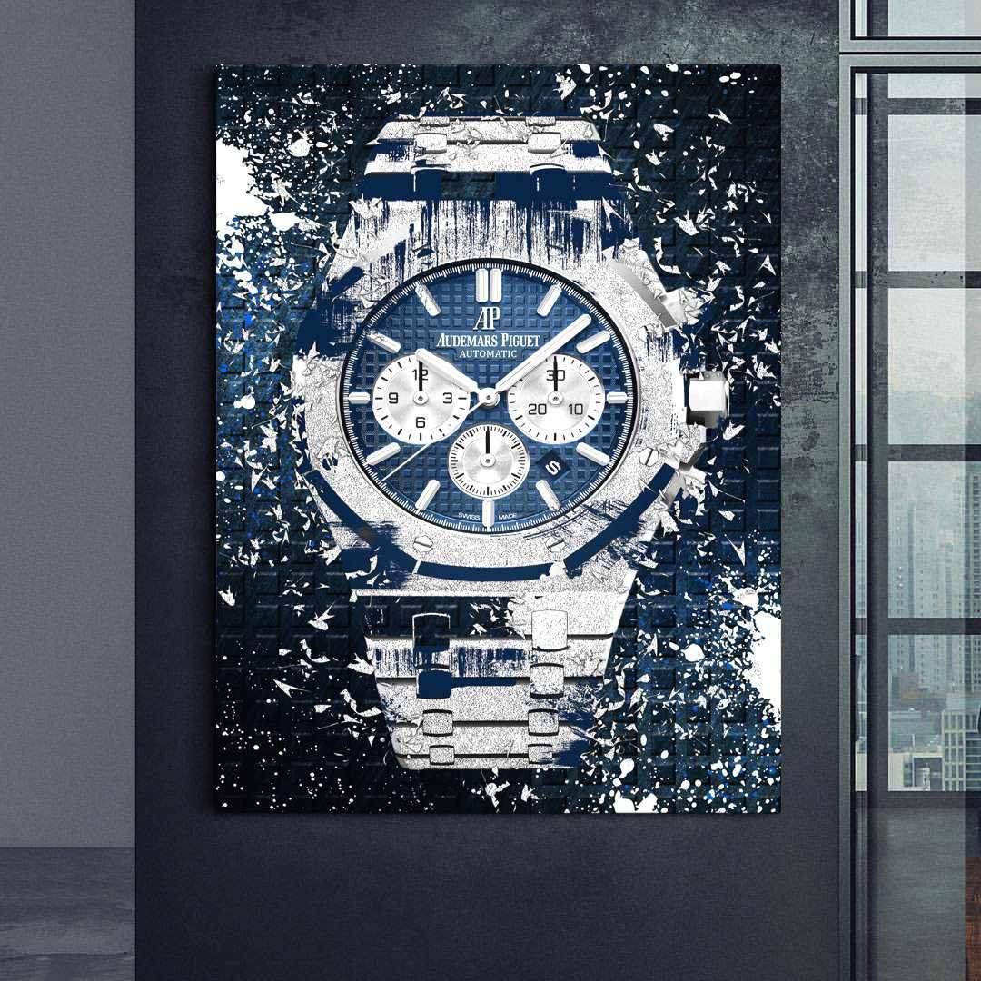 Audemars Piguet Royal Oak Chronograph Watch Poster Canvas Watch Art-COURAGEOUS CHRONOGRAPH-DEVICI