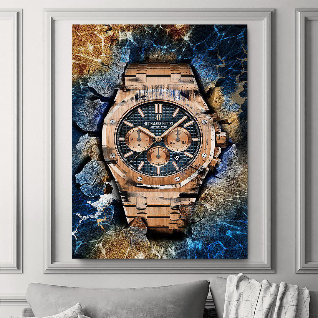 Audemars Piguet Royal Oak Chronograph Watch Poster Canvas Watch Art-GRANDE CHRONOGRAPH-DEVICI