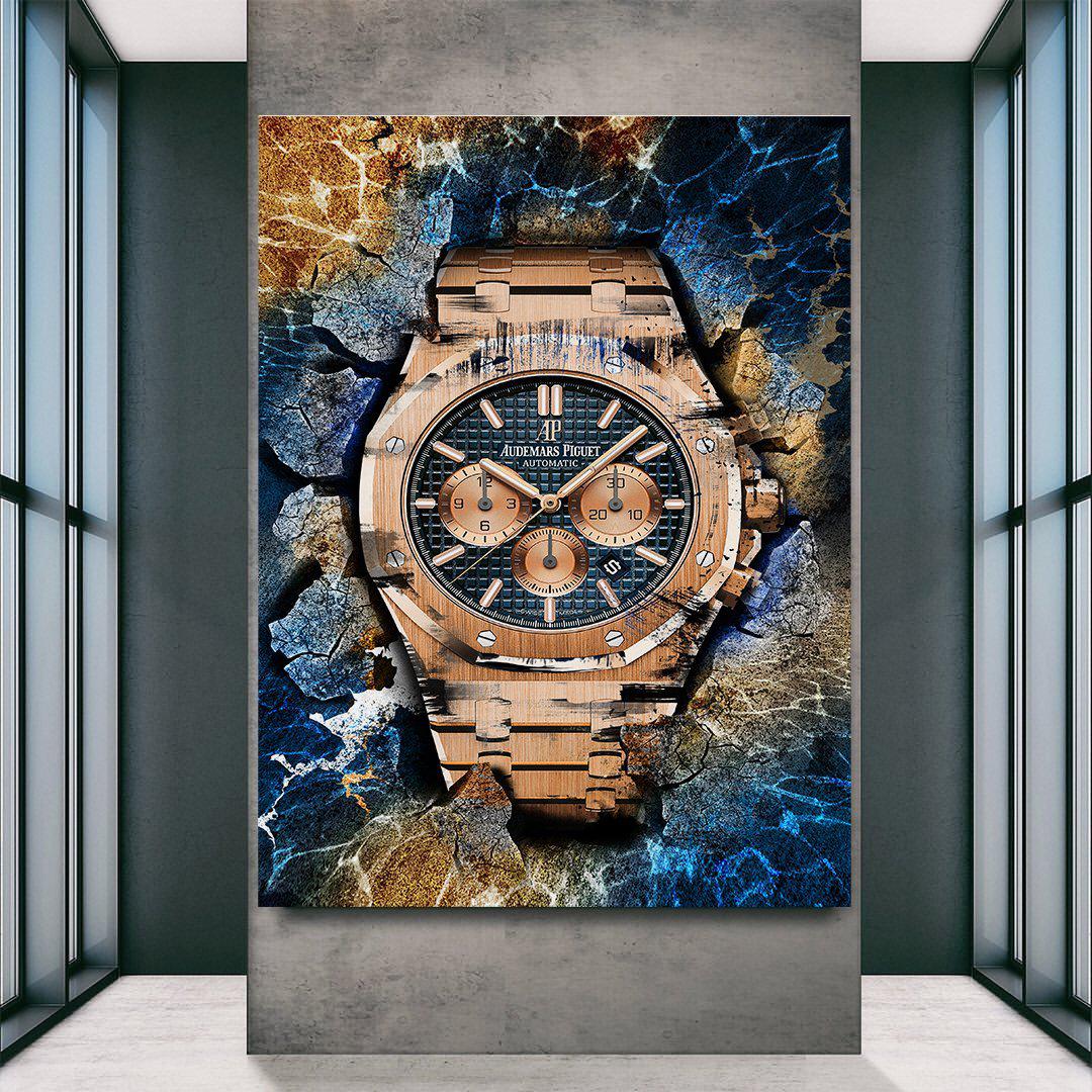 Audemars Piguet Royal Oak Chronograph Watch Poster Canvas Watch Art-GRANDE CHRONOGRAPH-DEVICI