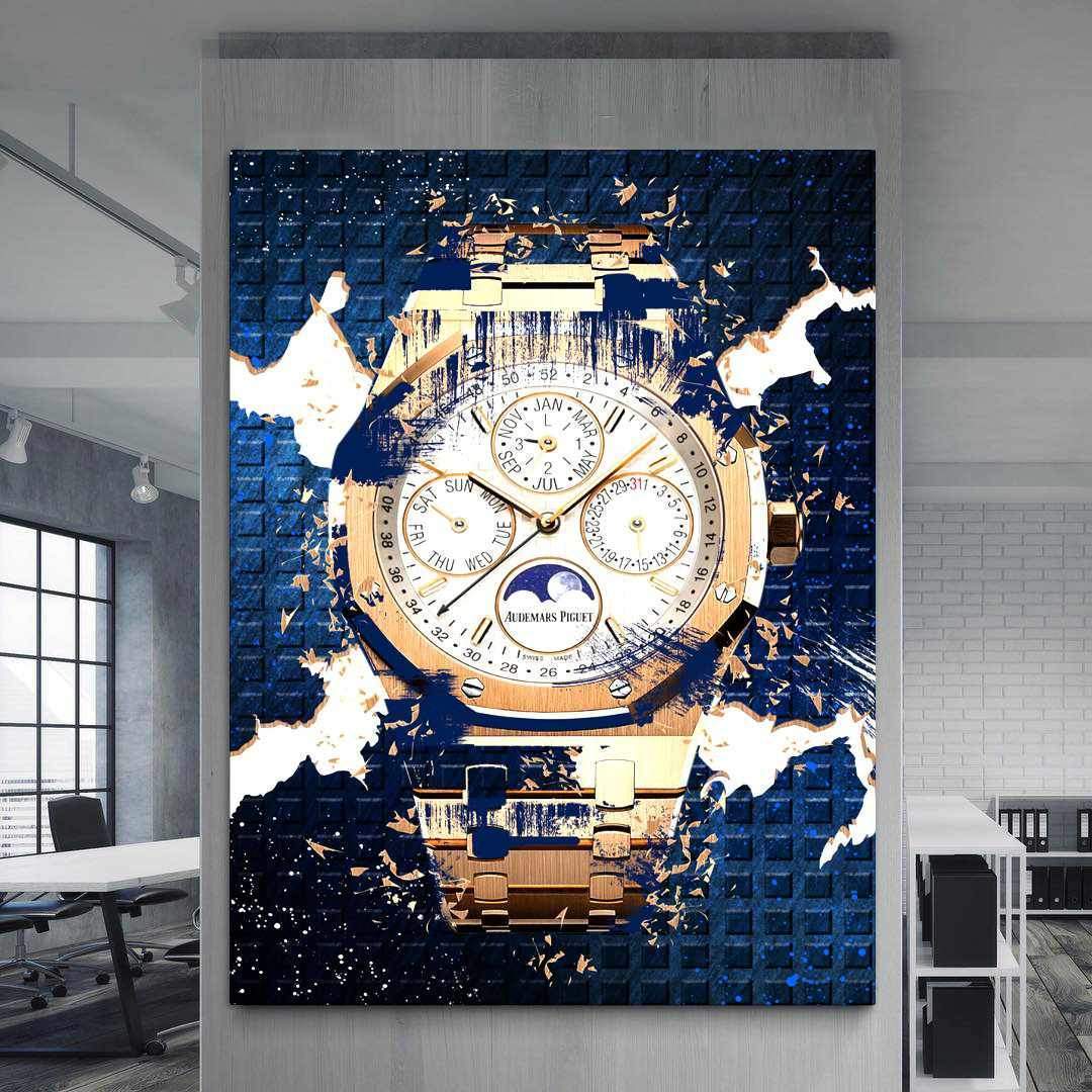 Audemars Piguet Royal Oak Chronograph Watch Poster Canvas Watch Art-PERPETUAL POWER-DEVICI