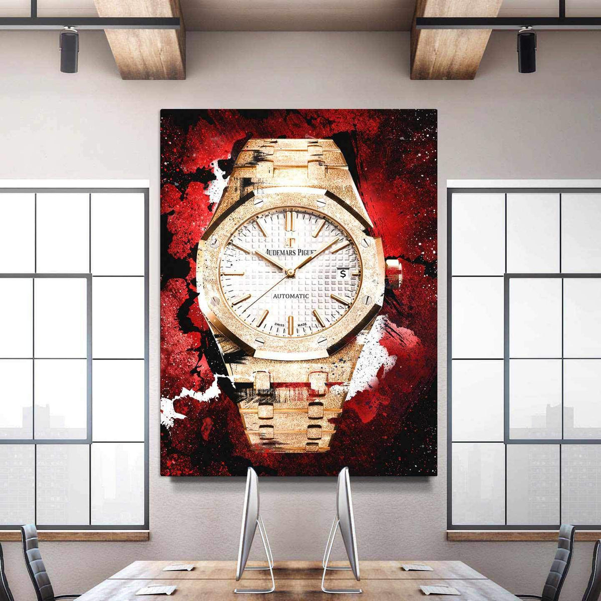 Audemars Piguet Royal Oak Florentine Gold Watch Poster Watch Artwork-FLORENTINE GOLD-DEVICI