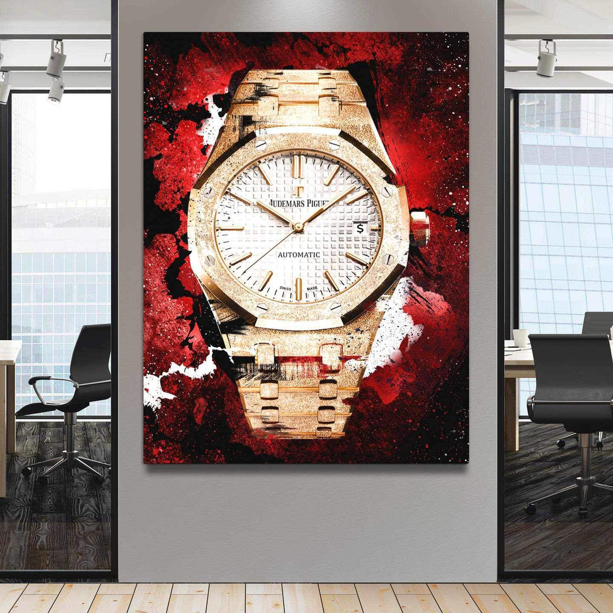 Audemars Piguet Royal Oak Florentine Gold Watch Poster Watch Artwork-FLORENTINE GOLD-DEVICI