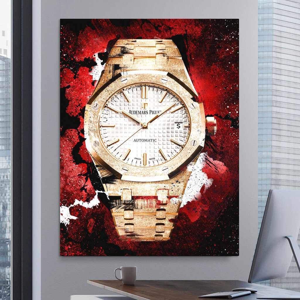 Audemars Piguet Royal Oak Florentine Gold Watch Poster Watch Artwork-FLORENTINE GOLD-DEVICI