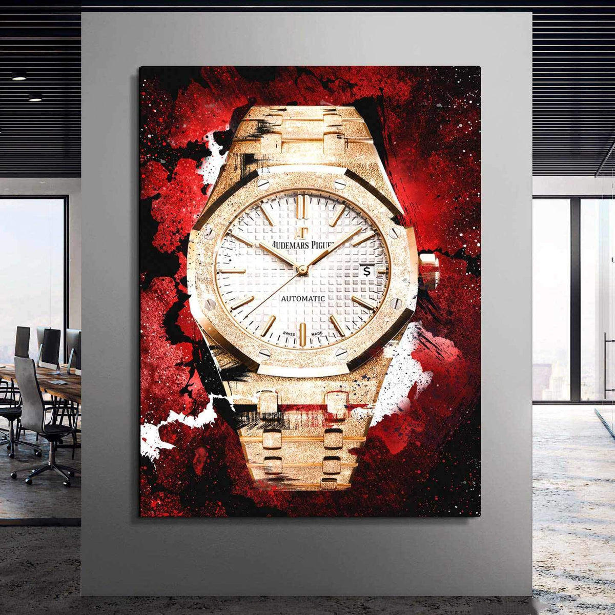Audemars Piguet Royal Oak Florentine Gold Watch Poster Watch Artwork-FLORENTINE GOLD-DEVICI
