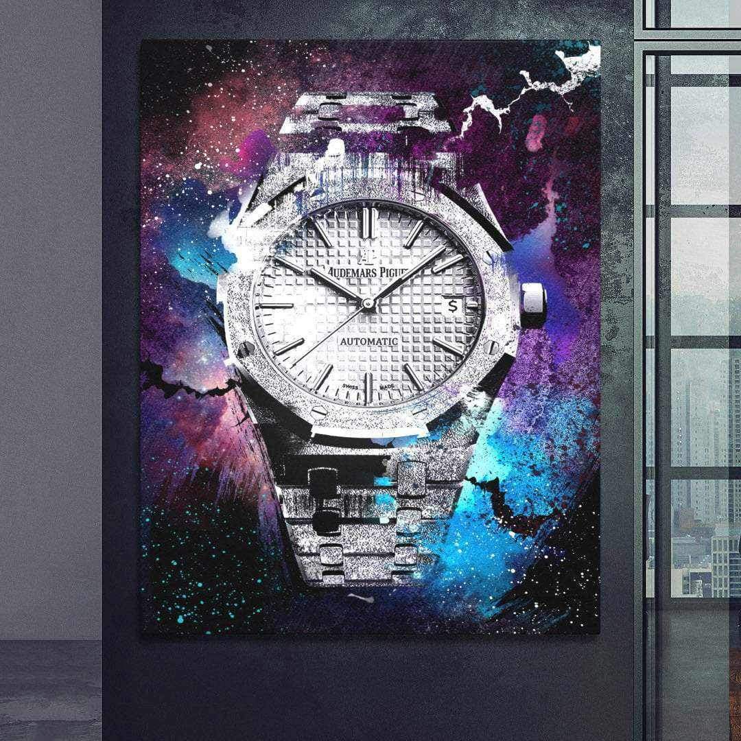 Audemars Piguet Royal Oak Florentine Silver Watch Poster Watch Artwork-FLORENTINE SILVER-DEVICI