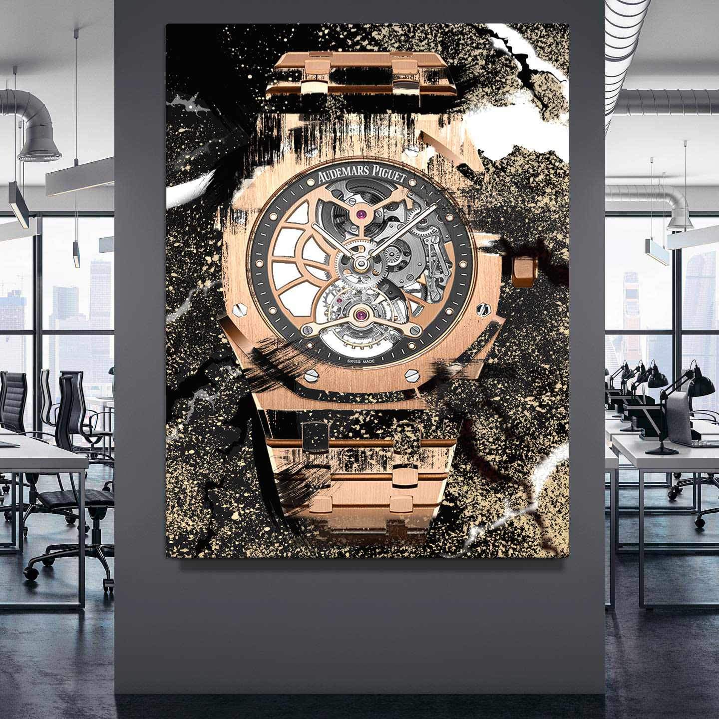 Audemars Piguet Royal Oak Openworked Watch Poster Canvas Watch Artwork-TIMELESS-DEVICI