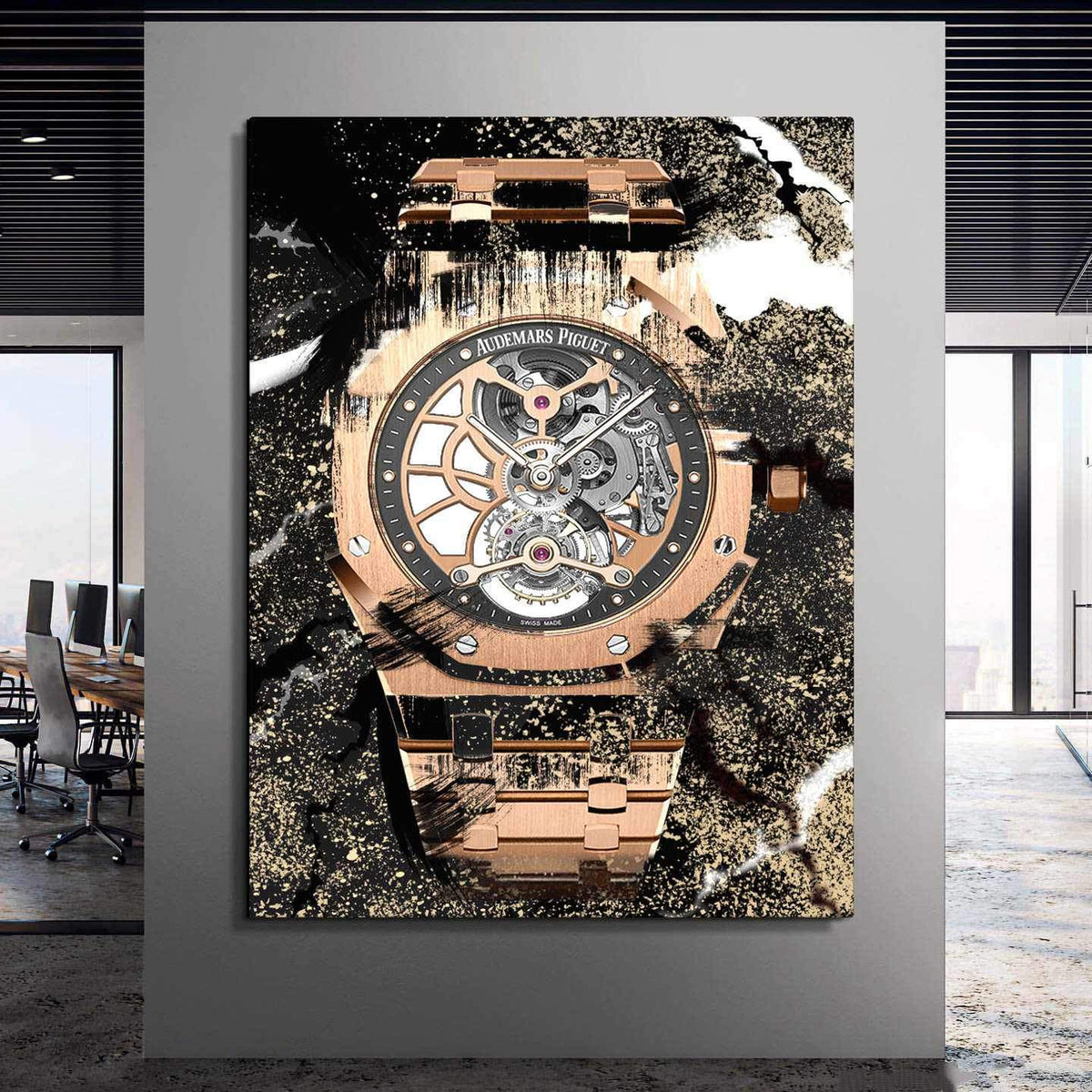 Audemars Piguet Royal Oak Openworked Watch Poster Canvas Watch Artwork-TIMELESS-DEVICI