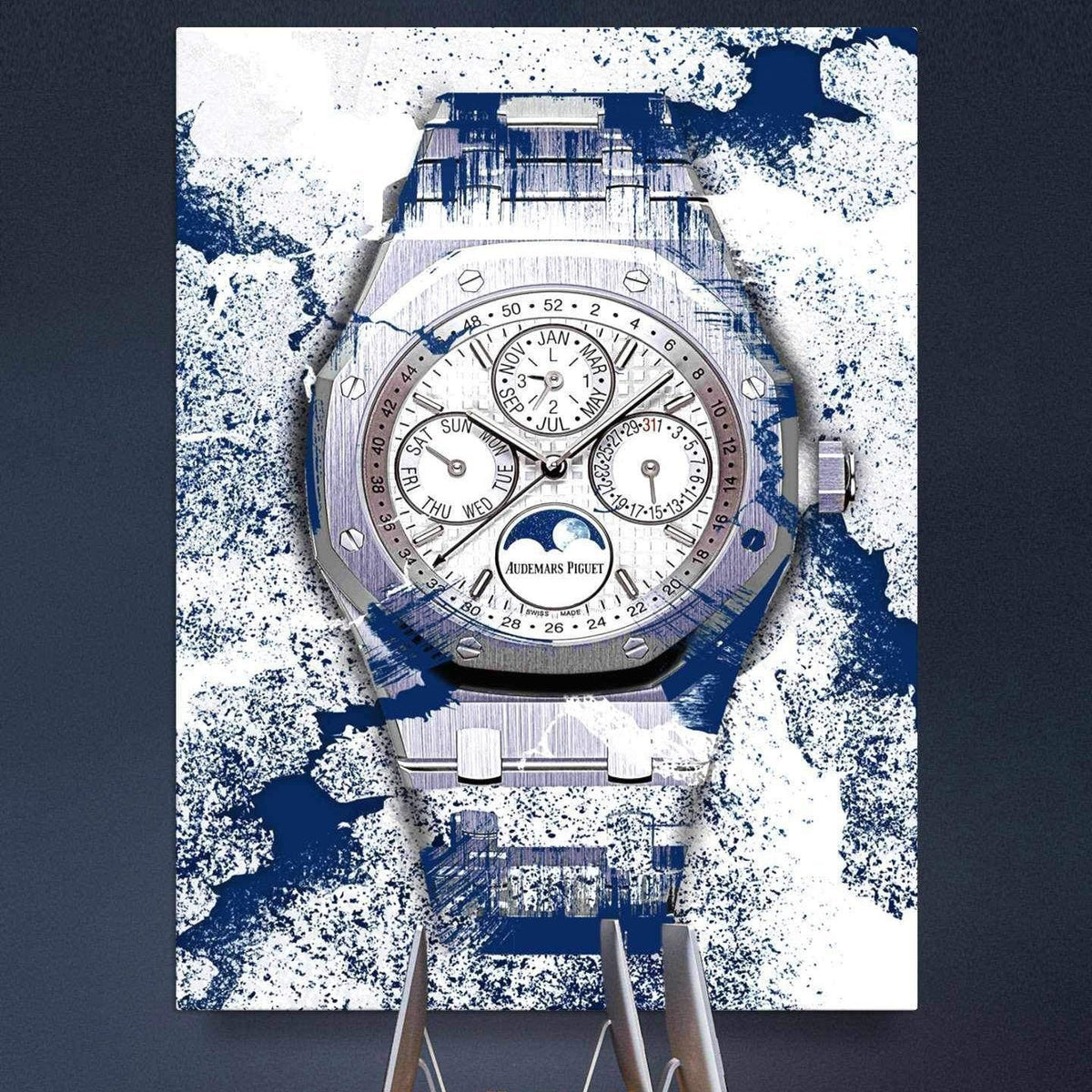 Audemars Piguet Royal Oak Perpetual Watch Poster Canvas Watch Art-PERPETUAL PERFECTION-DEVICI