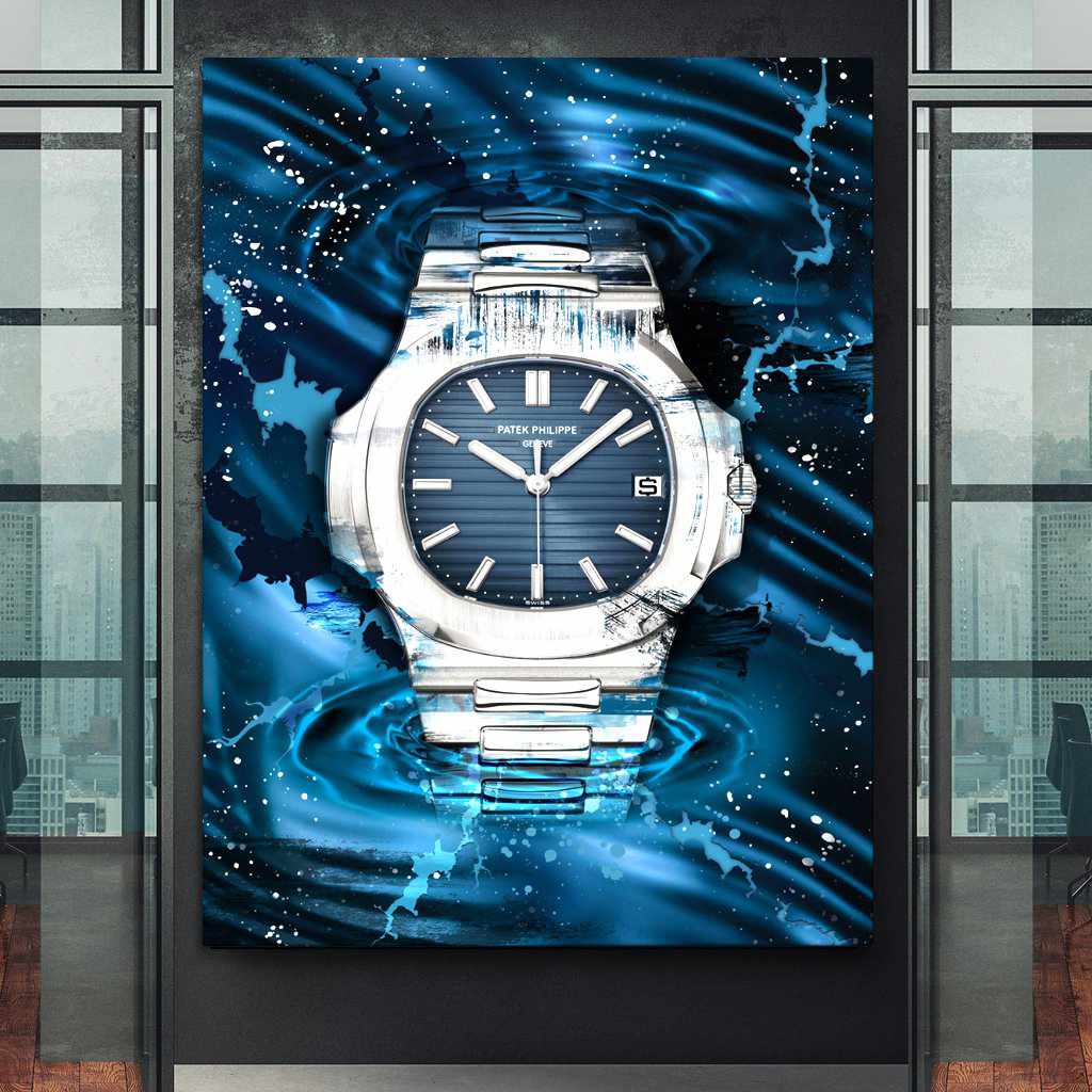 Patek Philippe Art Nautilus Watch Poster Canvas Print Watch Art-PATEK PERCEPTION-DEVICI