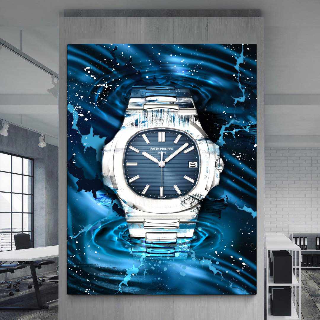 Patek Philippe Art Nautilus Watch Poster Canvas Print Watch Art-PATEK PERCEPTION-DEVICI