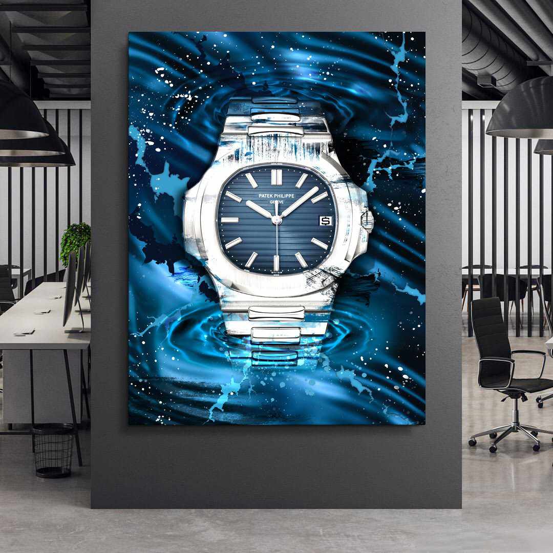 Patek Philippe Art Nautilus Watch Poster Canvas Print Watch Art-PATEK PERCEPTION-DEVICI