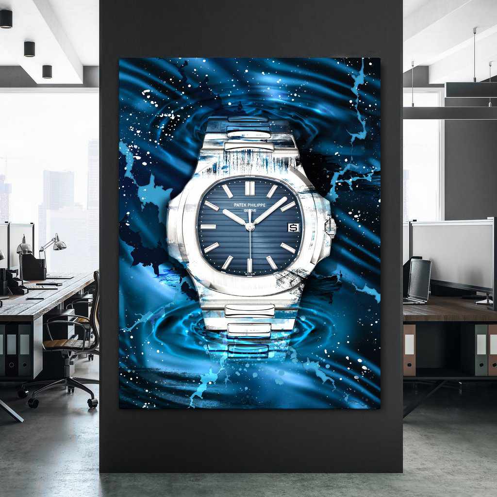Patek Philippe Art Nautilus Watch Poster Canvas Print Watch Art-PATEK PERCEPTION-DEVICI