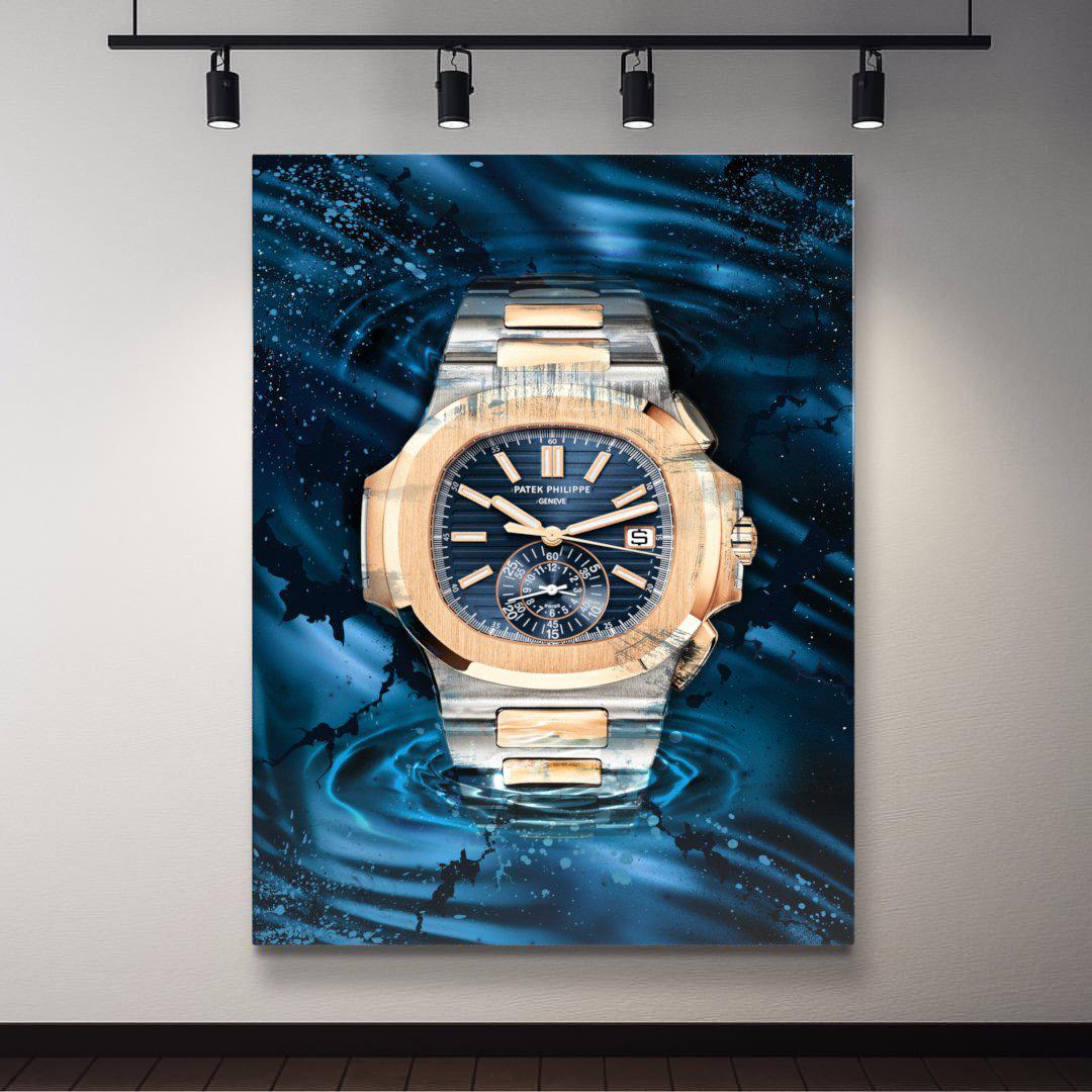 Patek Philippe Art Nautilus Watch Poster Canvas Print Watch Art-PRESTIGIOUS PATEK-DEVICI