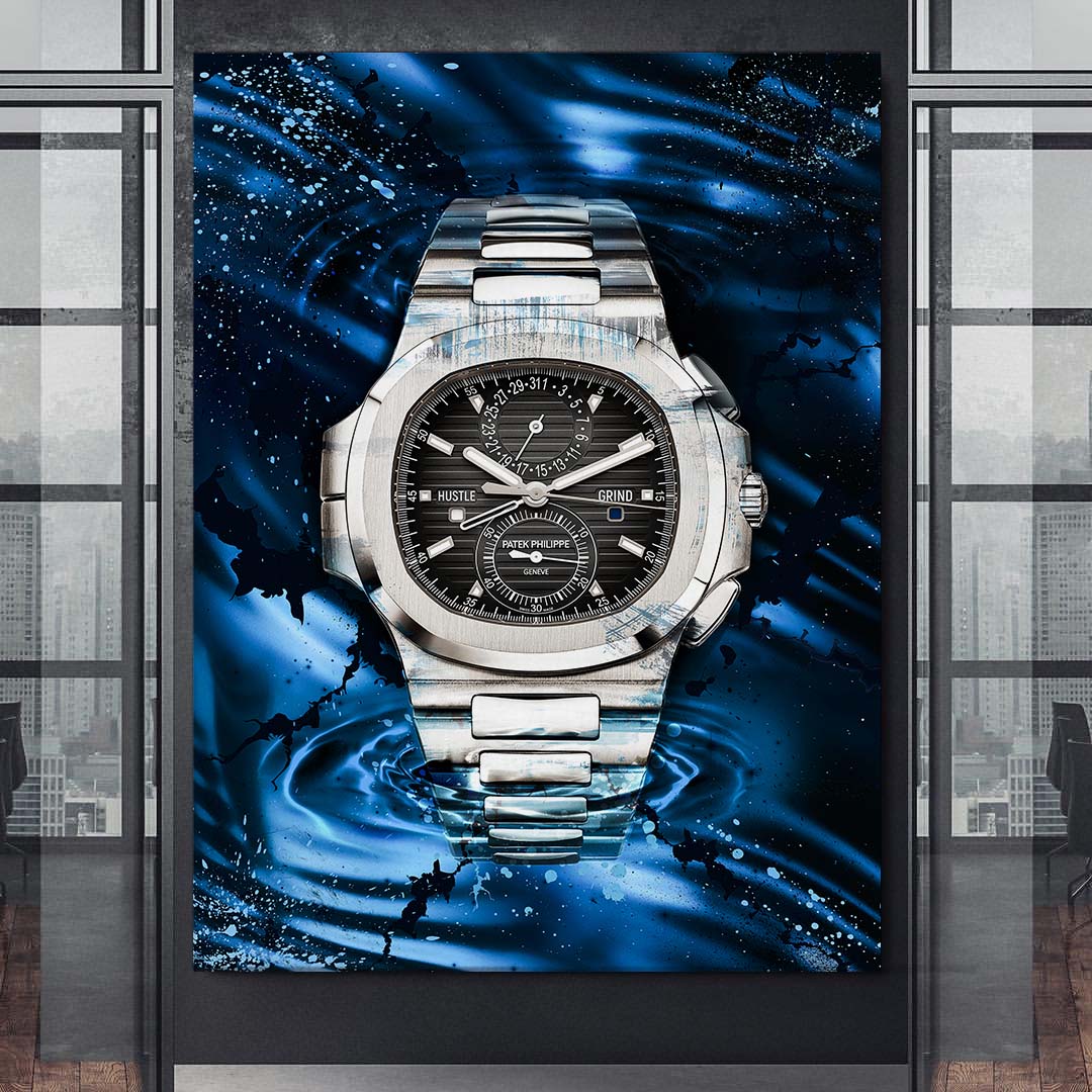 Patek Philippe Nautilus Chronograph Poster Canvas Print Watch Art-PURE PATEK-DEVICI