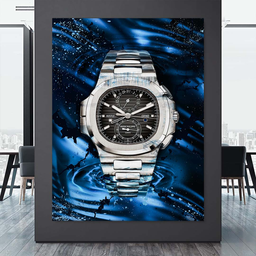 Patek Philippe Nautilus Chronograph Poster Canvas Print Watch Art-PURE PATEK-DEVICI