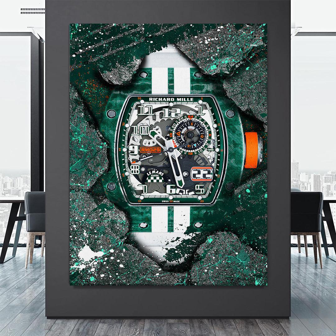 Richard Mille RM 029 Le Mans Watch Artwork Poster Canvas Print-MILLE LE MANS-DEVICI