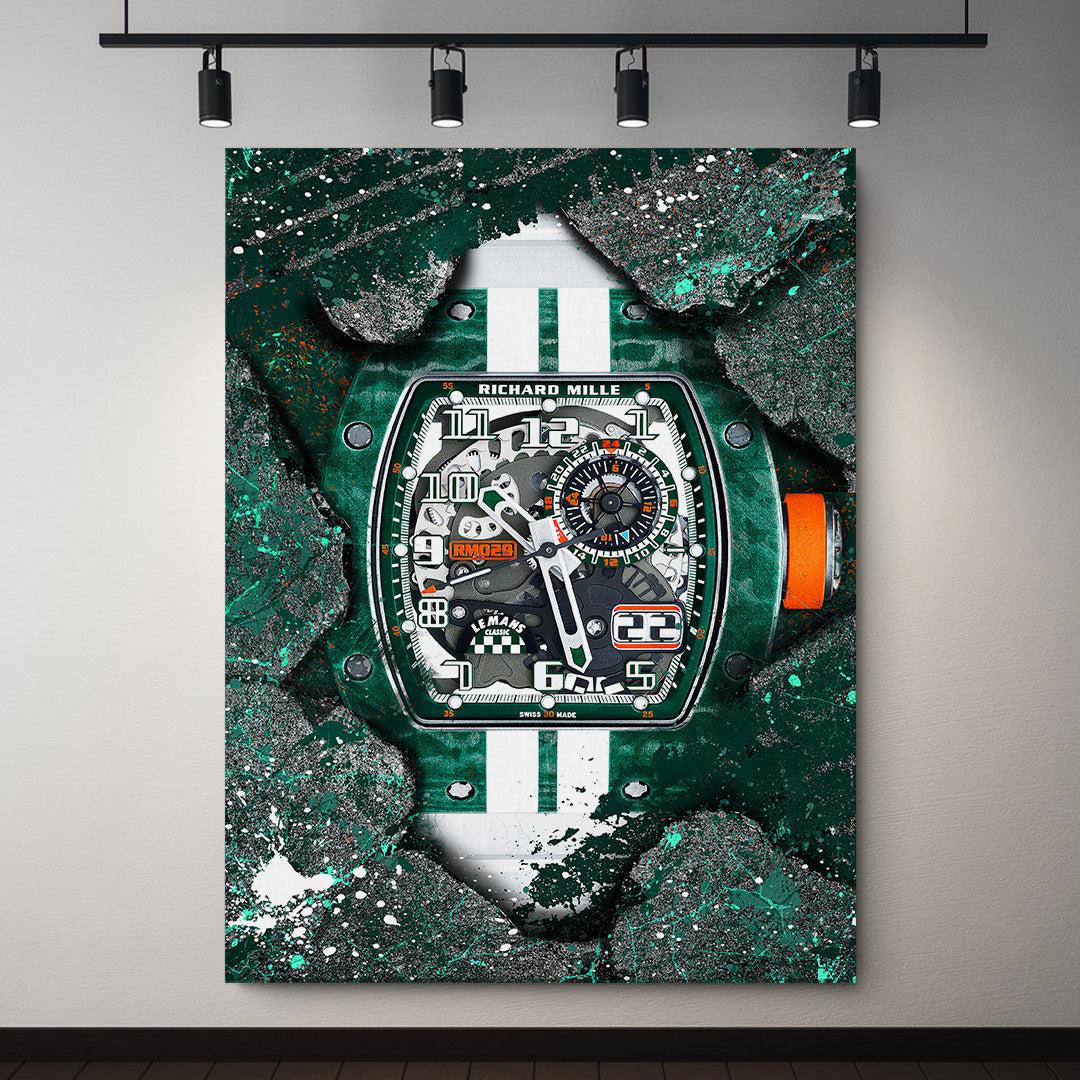 Richard Mille RM 029 Le Mans Watch Artwork Poster Canvas Print-MILLE LE MANS-DEVICI