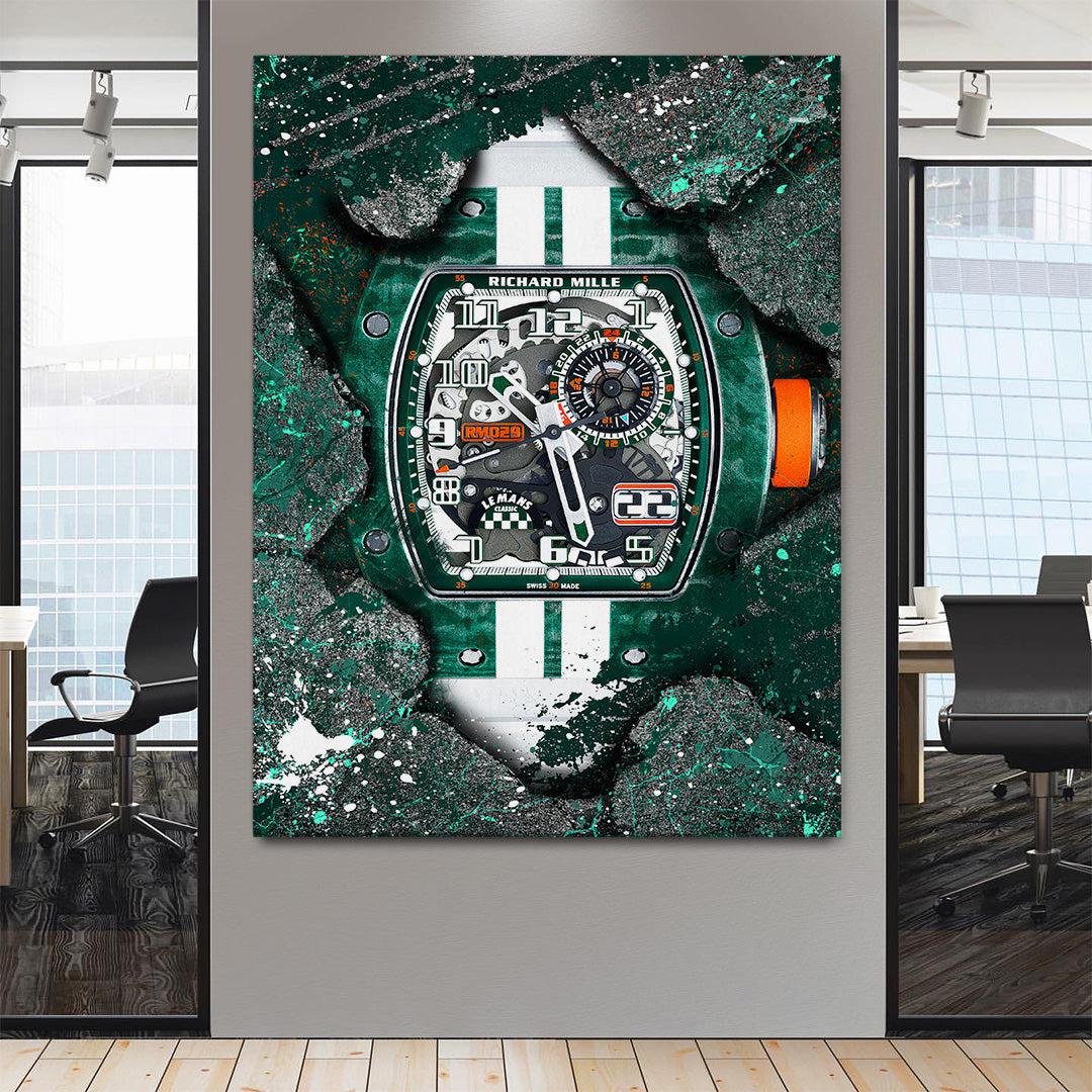 Richard Mille RM 029 Le Mans Watch Artwork Poster Canvas Print-MILLE LE MANS-DEVICI