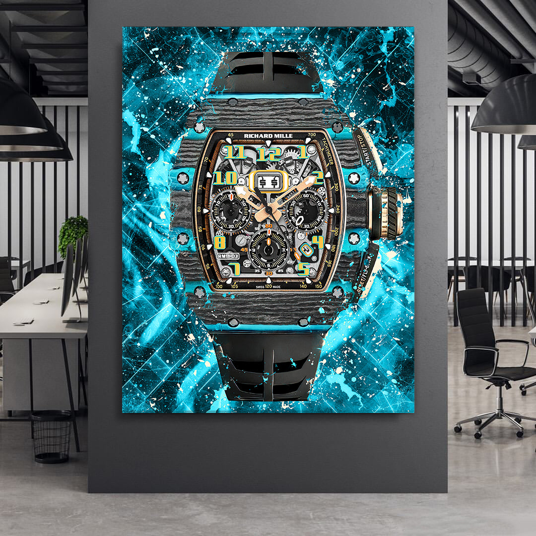 Richard Mille RM 11-03 Flyback Chronograph Watch Poster Canvas Print Art-MILLE DE FINALE-DEVICI