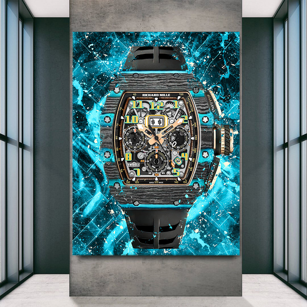 Richard Mille RM 11-03 Flyback Chronograph Watch Poster Canvas Print Art-MILLE DE FINALE-DEVICI