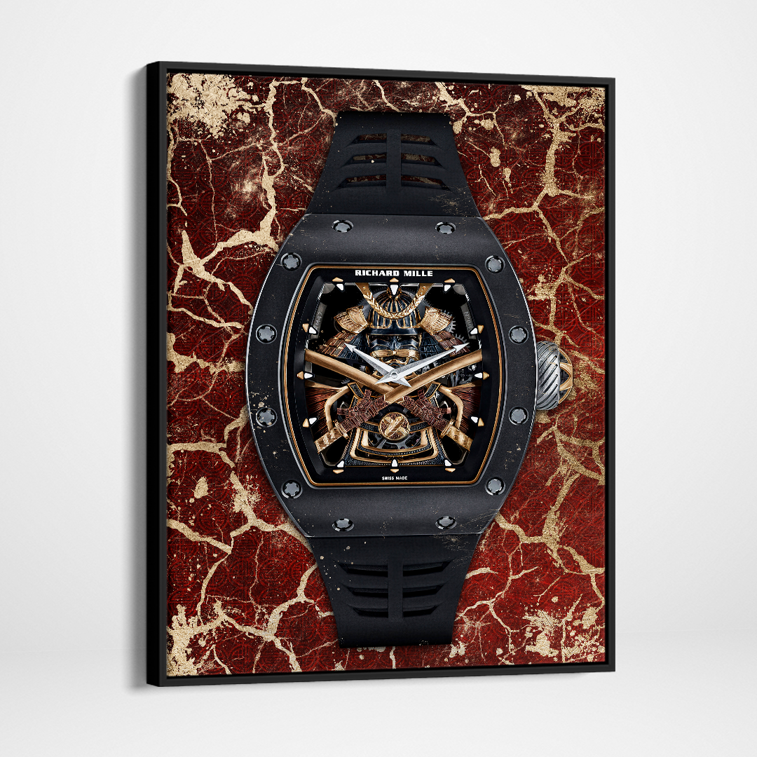 Richard Mille RM 47 Samurai Watch Poster Canvas Print Watch Art-MILLE DE BUSHIDO-DEVICI