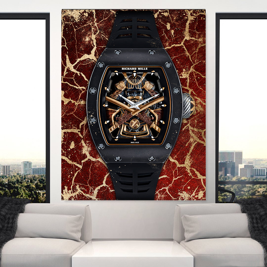 Richard Mille RM 47 Samurai Watch Poster Canvas Print Watch Art-MILLE DE BUSHIDO-DEVICI