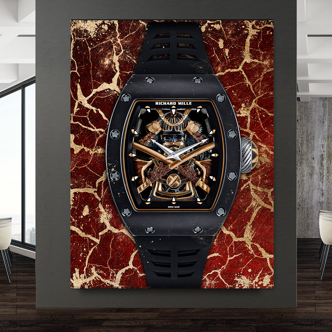 Richard Mille RM 47 Samurai Watch Poster Canvas Print Watch Art-MILLE DE BUSHIDO-DEVICI