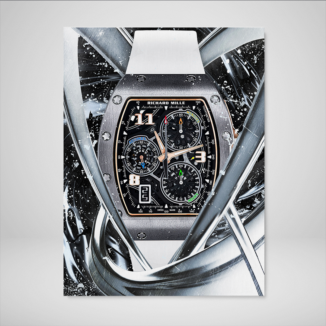 Richard Mille RM 72-01 Titanium Watch Poster Canvas Print Watch Art-MILLE DE TITANIUM-DEVICI