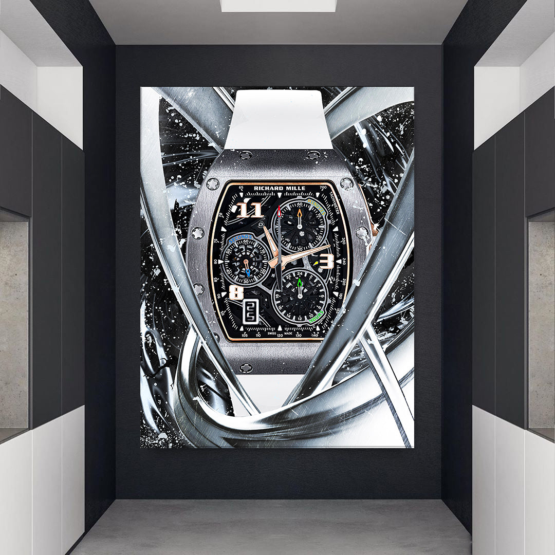 Richard Mille RM 72-01 Titanium Watch Poster Canvas Print Watch Art-MILLE DE TITANIUM-DEVICI
