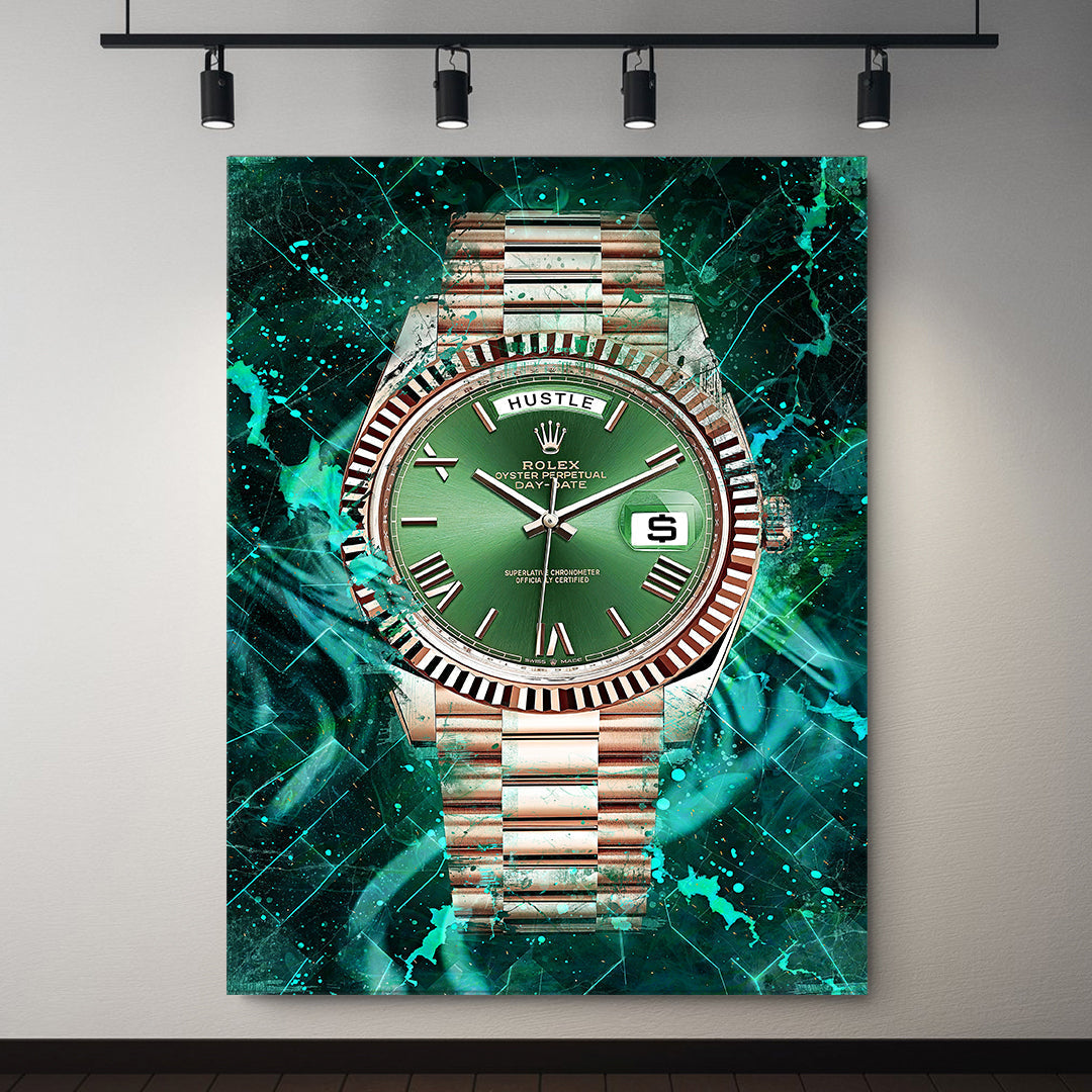 Rolex Art Day-Date President Rolex Canvas Wall Art Print Watch Art-DECOROUS DAY-DATE-DEVICI