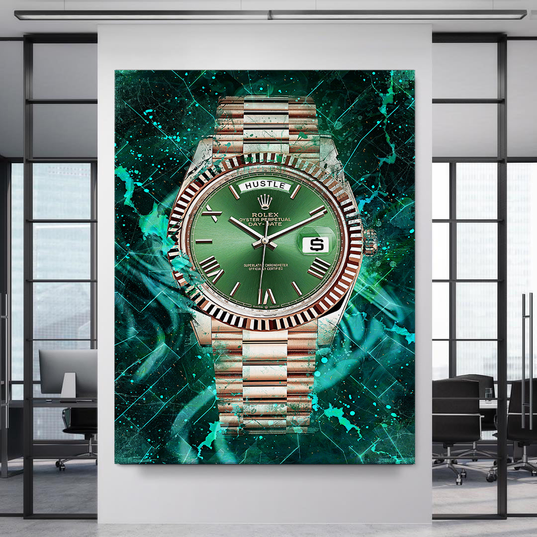 Rolex Art Day-Date President Rolex Canvas Wall Art Print Watch Art-DECOROUS DAY-DATE-DEVICI