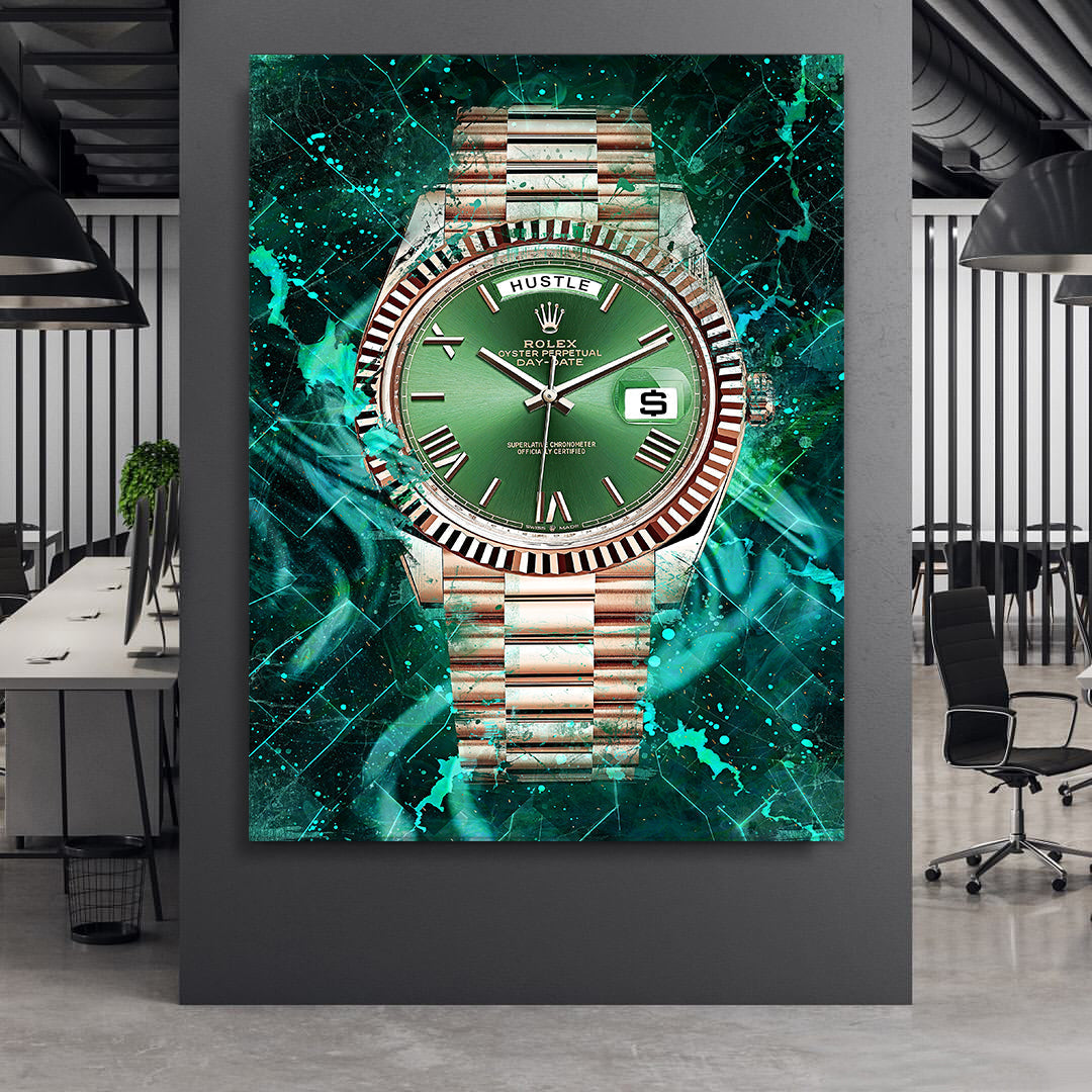 Rolex Art Day-Date President Rolex Canvas Wall Art Print Watch Art-DECOROUS DAY-DATE-DEVICI