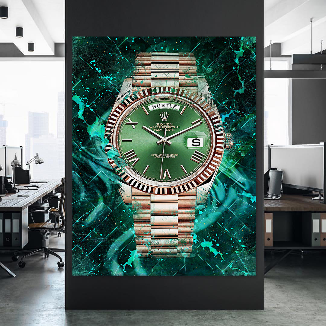 Rolex Art Day-Date President Rolex Canvas Wall Art Print Watch Art-DECOROUS DAY-DATE-DEVICI