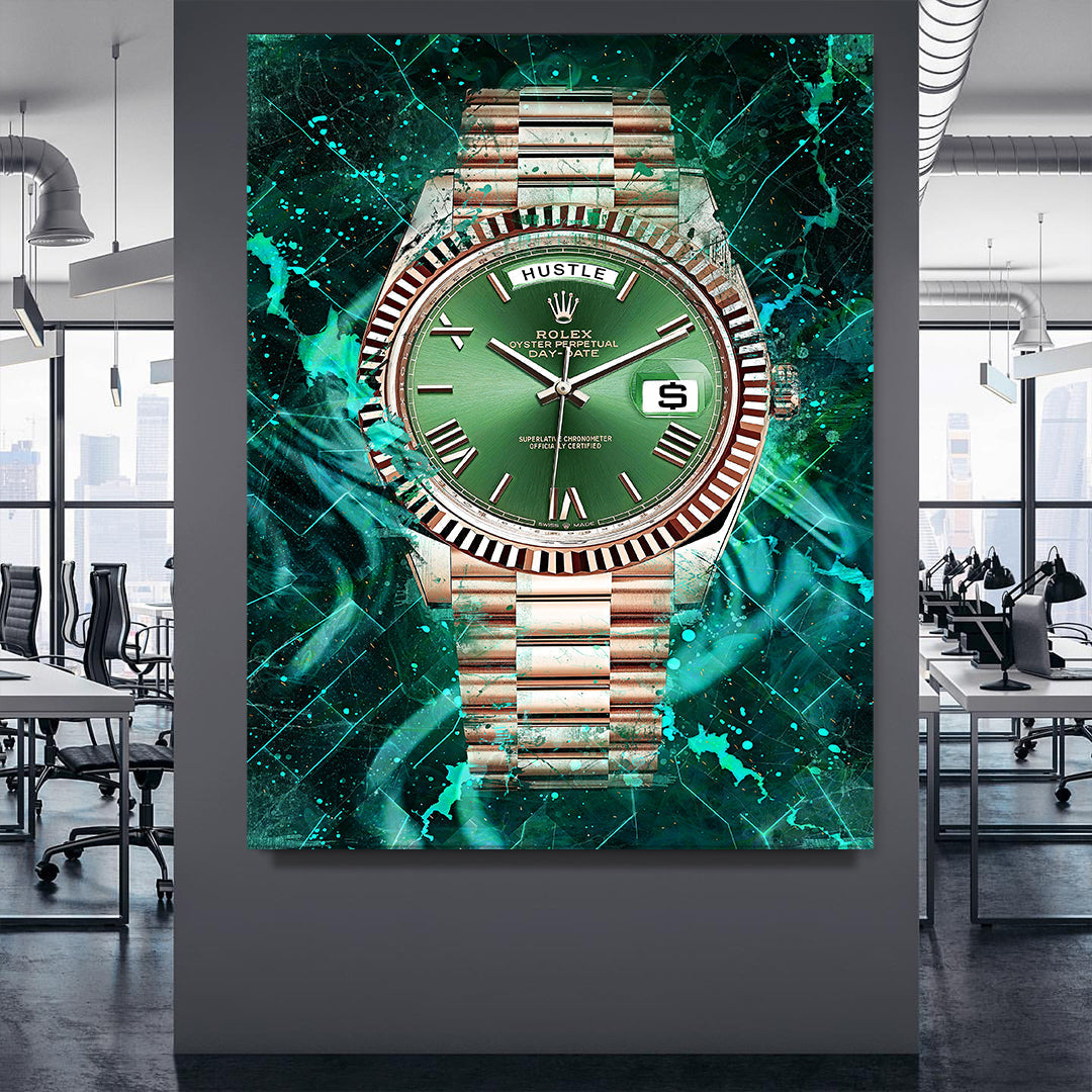 Rolex Art Day-Date President Rolex Canvas Wall Art Print Watch Art-DECOROUS DAY-DATE-DEVICI