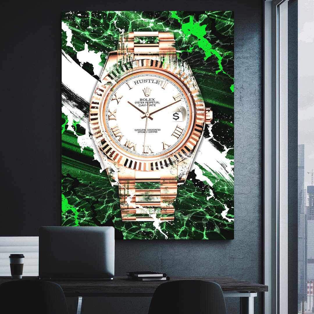 Rolex Art Day-Date President Watch Poster Canvas Print Watch Art-PRESTIGIOUS-DEVICI