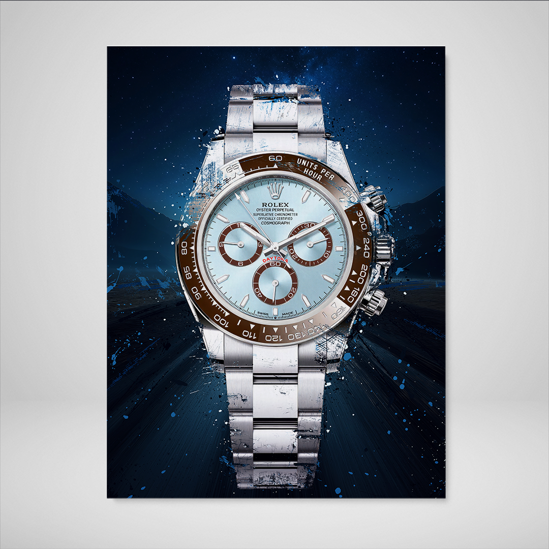 Rolex Art Daytona Platina Watch Poster Canvas Print Watch Art-DAYTONA NOVA-DEVICI
