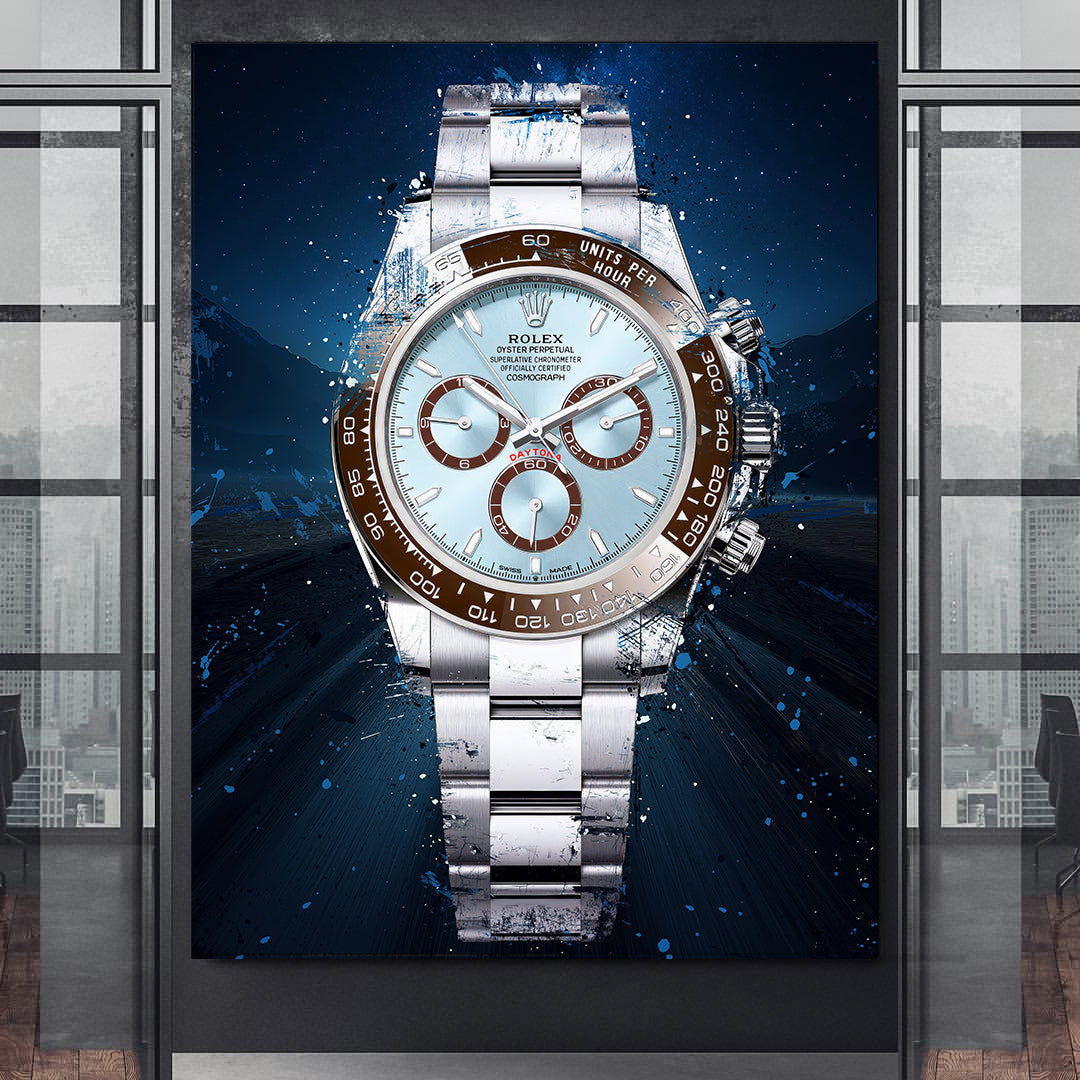 Rolex Art Daytona Platina Watch Poster Canvas Print Watch Art-DAYTONA NOVA-DEVICI
