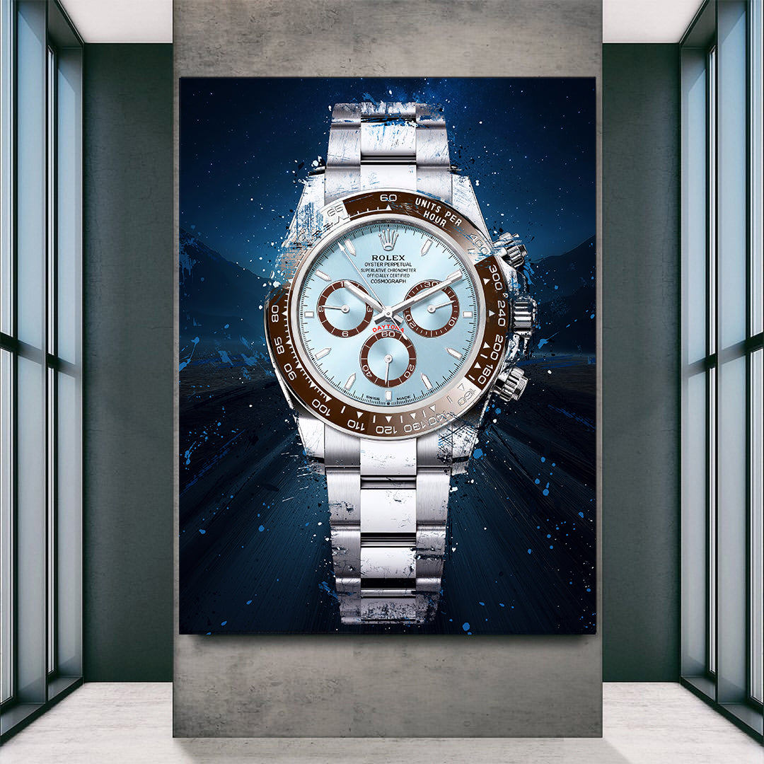 Rolex Art Daytona Platina Watch Poster Canvas Print Watch Art-DAYTONA NOVA-DEVICI