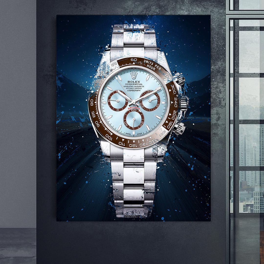Rolex Art Daytona Platina Watch Poster Canvas Print Watch Art-DAYTONA NOVA-DEVICI