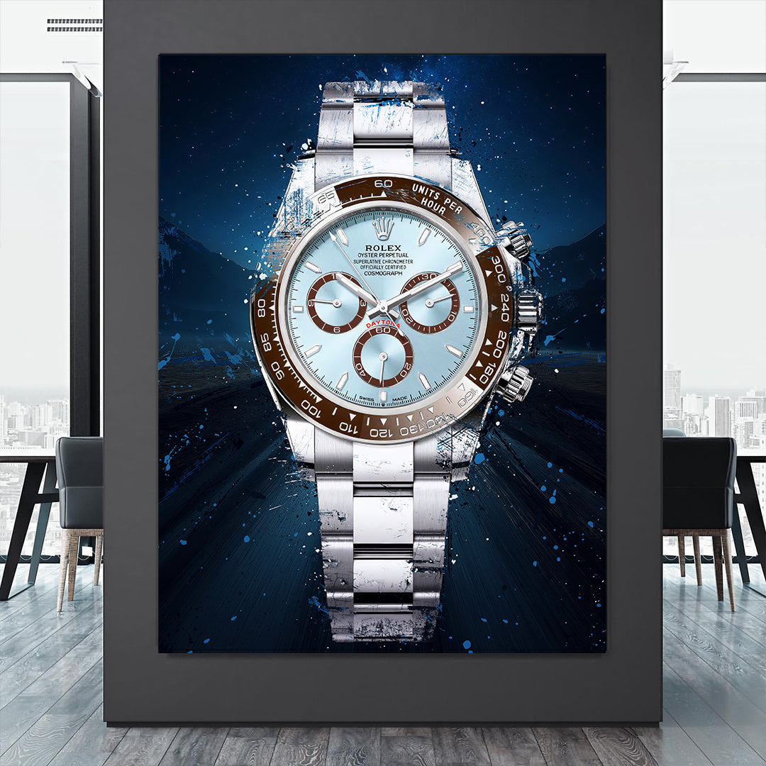 Rolex Art Daytona Platina Watch Poster Canvas Print Watch Art-DAYTONA NOVA-DEVICI