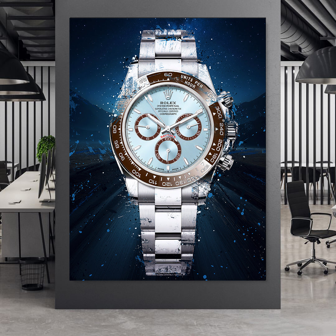 Rolex Art Daytona Platina Watch Poster Canvas Print Watch Art-DAYTONA NOVA-DEVICI