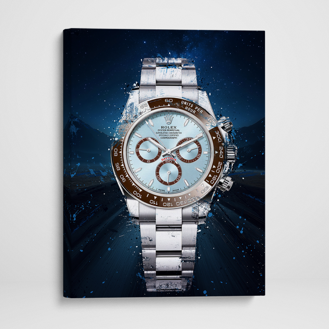 Rolex Art Daytona Platina Watch Poster Canvas Print Watch Art-DAYTONA NOVA-DEVICI