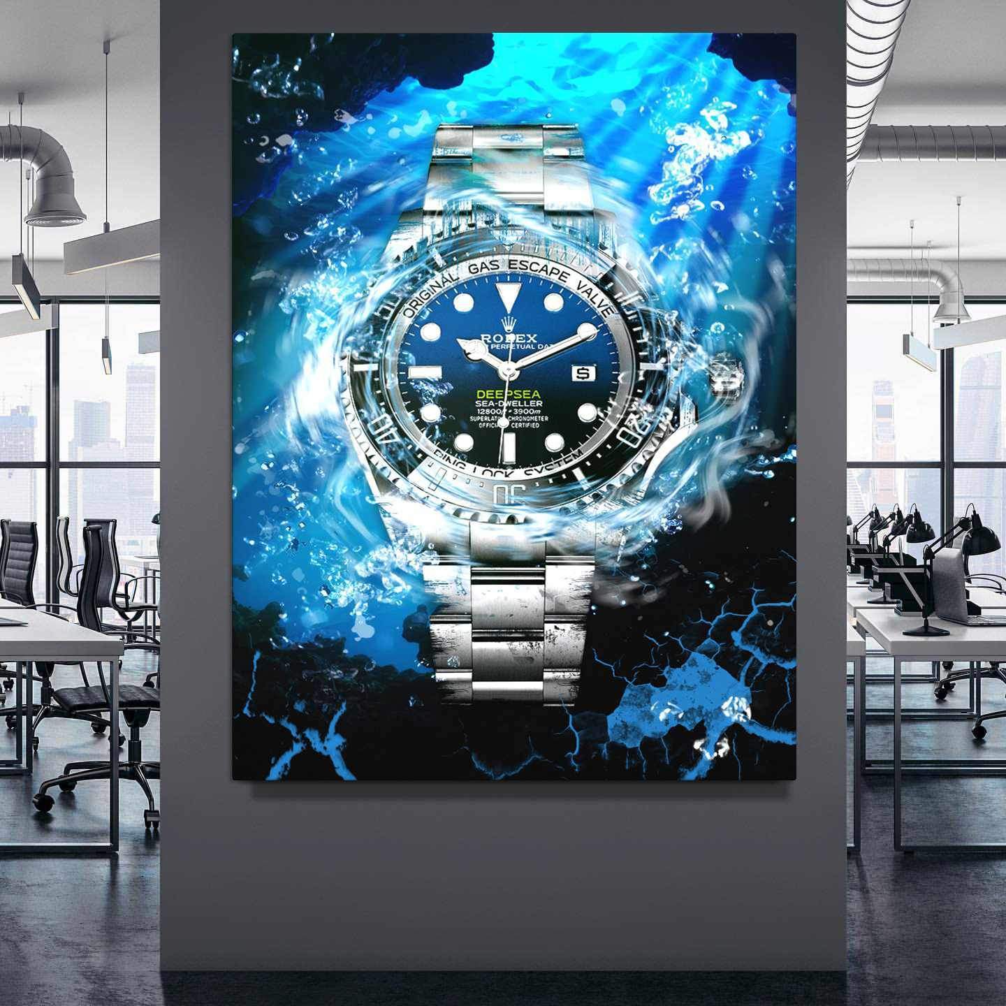 Rolex Art Deepsea James Cameron Watch Poster Canvas Print Watch Art-DEEPSEA CAMERON-DEVICI