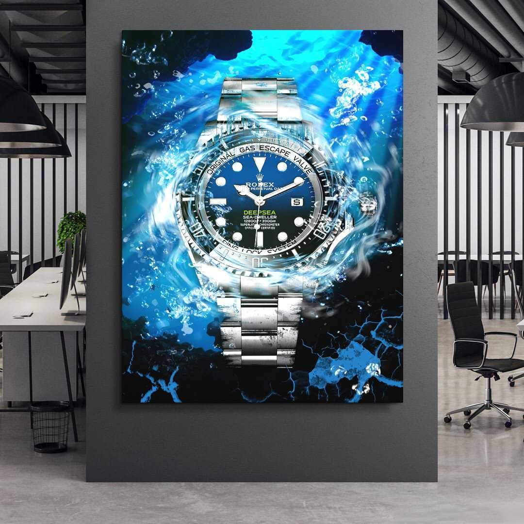 Rolex Art Deepsea James Cameron Watch Poster Canvas Print Watch Art-DEEPSEA CAMERON-DEVICI