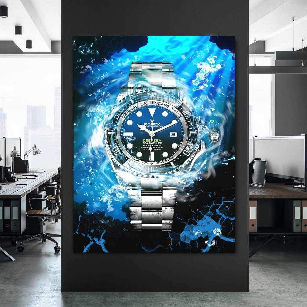 Rolex Art Deepsea James Cameron Watch Poster Canvas Print Watch Art-DEEPSEA CAMERON-DEVICI