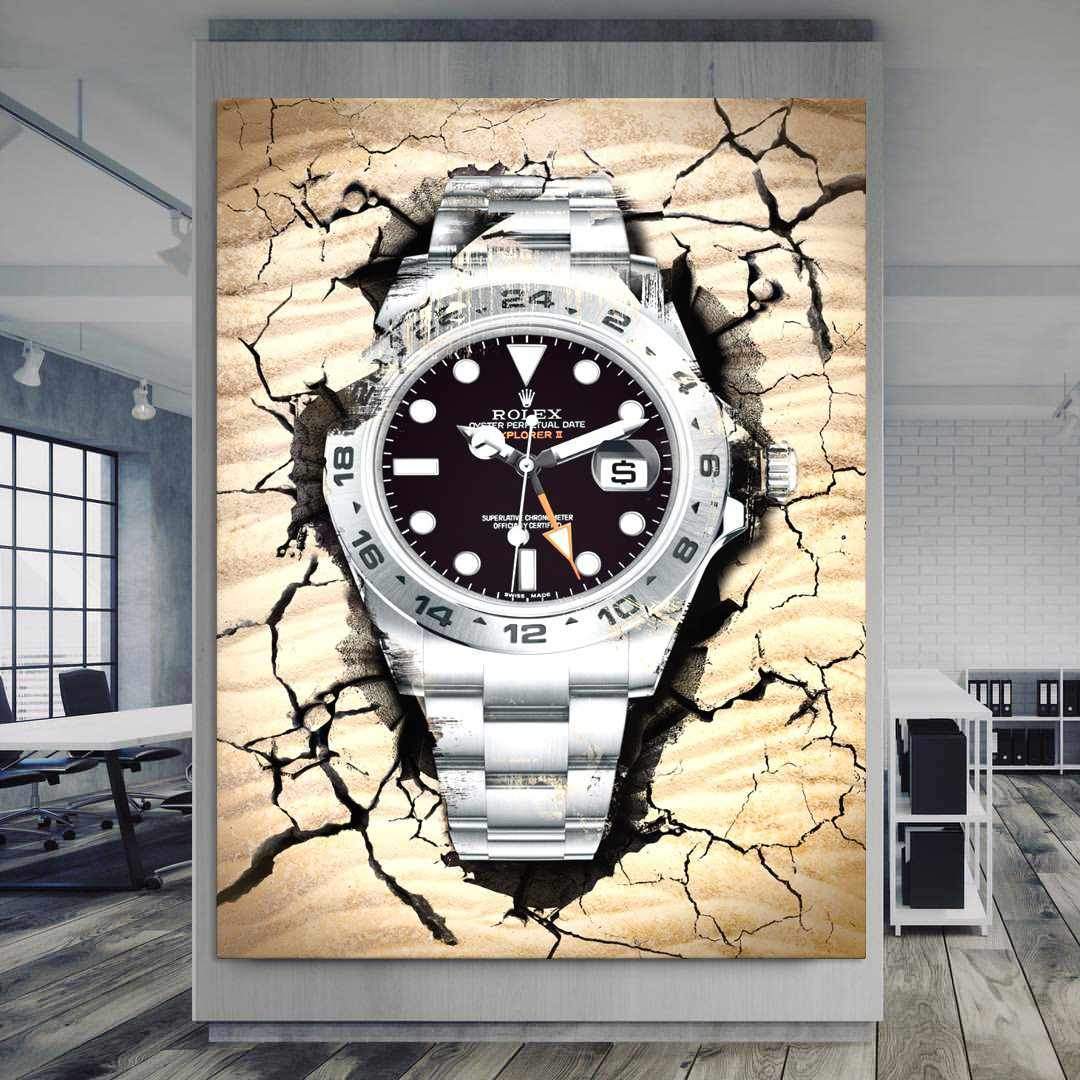Rolex Art Explorer Watch Poster Canvas Print Rolex Poster Watch Art-DESERT EXPLORER-DEVICI