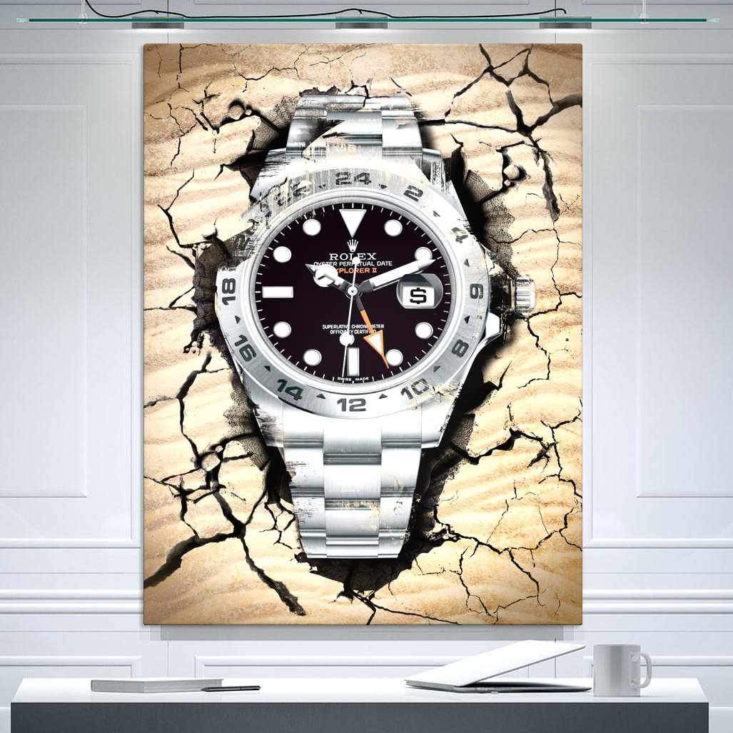 Rolex Art Explorer Watch Poster Canvas Print Rolex Poster Watch Art-DESERT EXPLORER-DEVICI