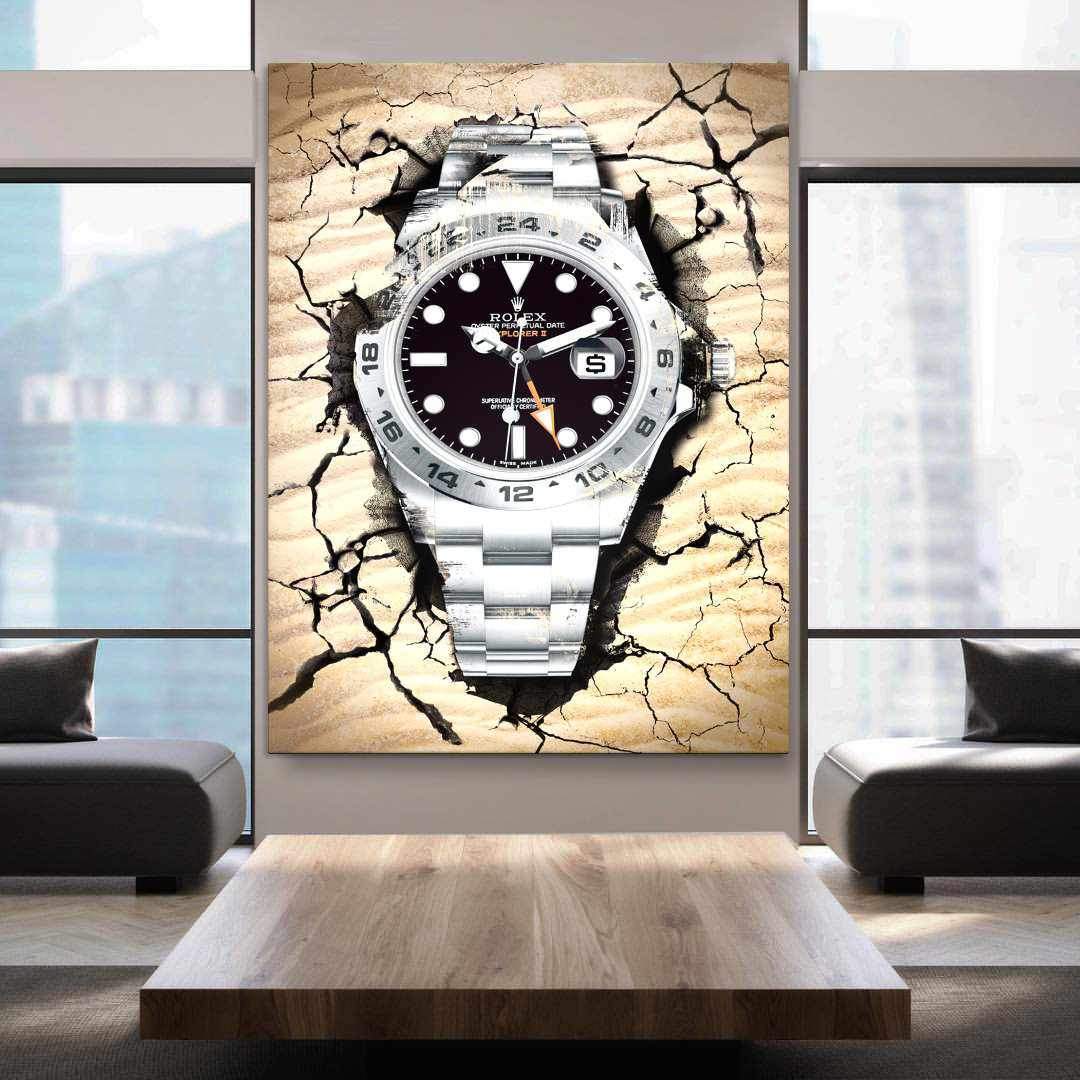 Rolex Art Explorer Watch Poster Canvas Print Rolex Poster Watch Art-DESERT EXPLORER-DEVICI