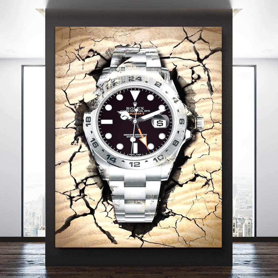 Rolex Art Explorer Watch Poster Canvas Print Rolex Poster Watch Art-DESERT EXPLORER-DEVICI